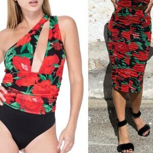 AFRM mesh skirt & bodysuit